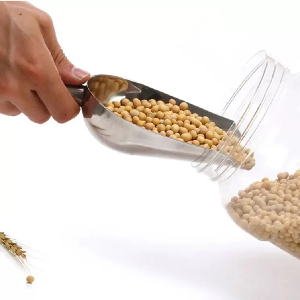 Коммерческий Класс качество Кухня Алюминий многоцелевой пищевой Совок бармена