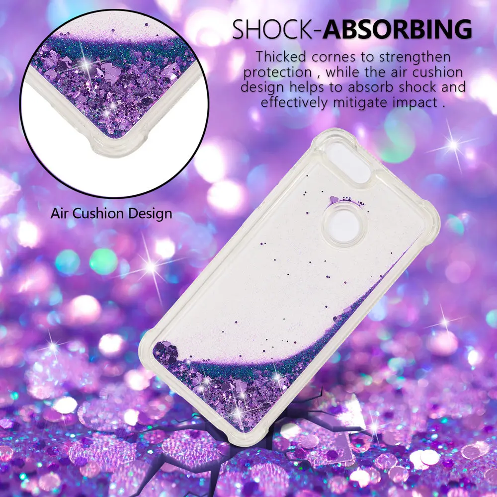 TPU Case for Xiaomi 1A Mi A1 A 1 MiA1 Dynamic Flow Liquid Flash Crystal Clear Back Cover MI Glitter Debris |