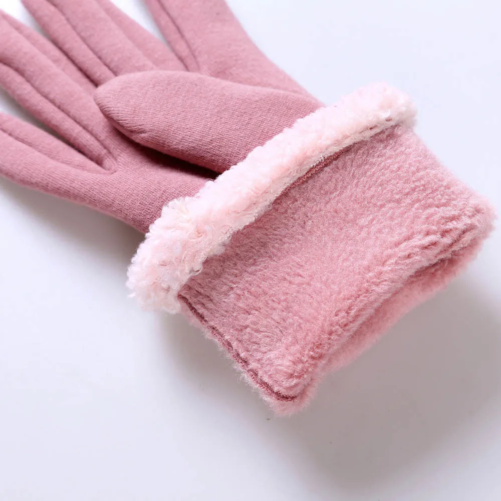 Классические Luvas de inverno женские модные зимние уличные спортивные теплые перчатки