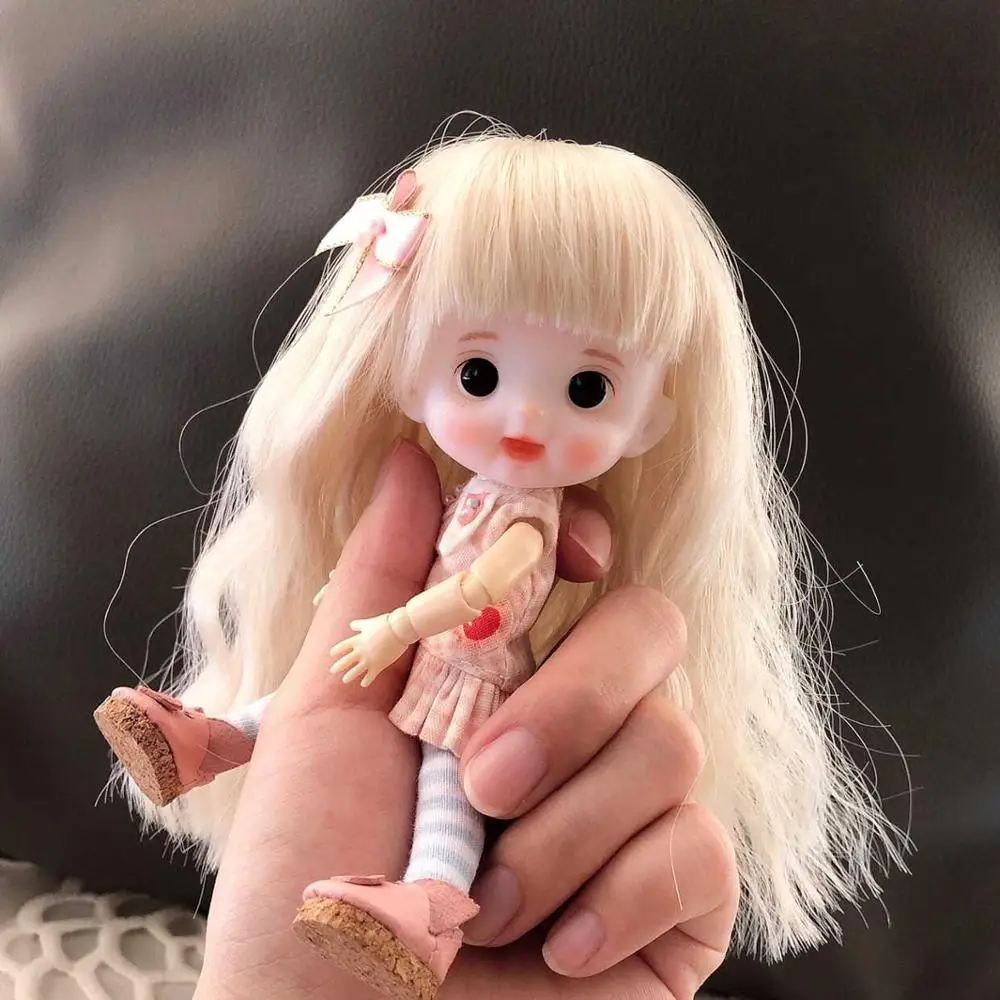 doll 4 OB11 кукла ручной работы, куклы на заказ, мини-кукла из полимерной глины - Цвет: doll 4