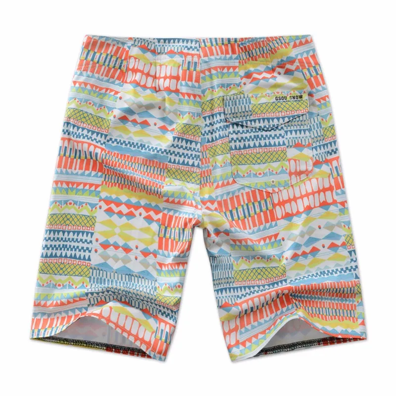 Мужские пляжные шорты GSOU SNOW быстросохнущие с принтом спортивные для кайт