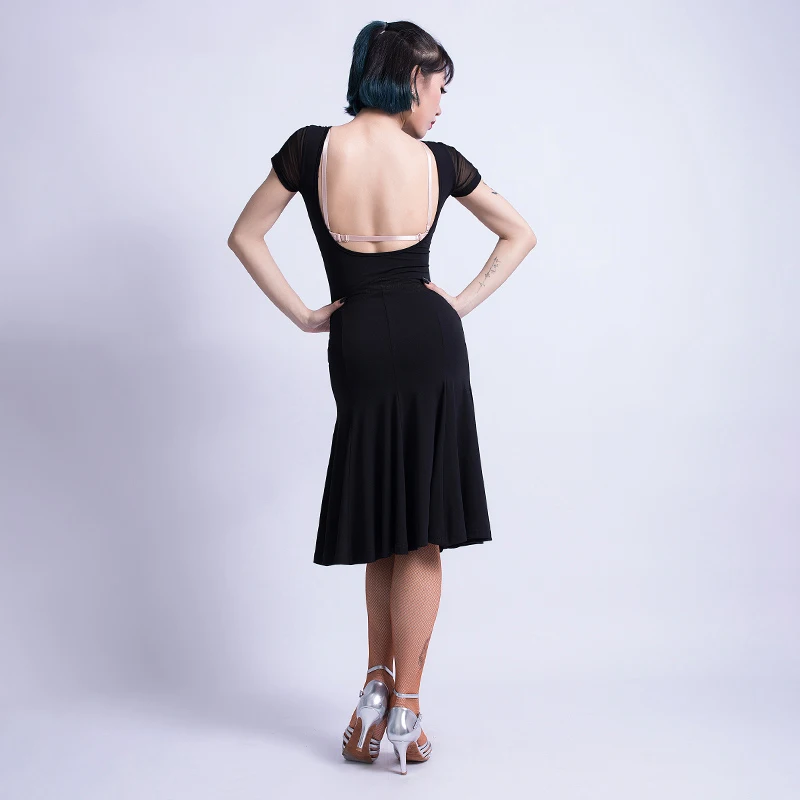 Latin Dance Dress Women/Ladies/Female Profession Competition Round Neck Practice Skirt Rumba/Samba/Cha Cha DQL284 | Тематическая