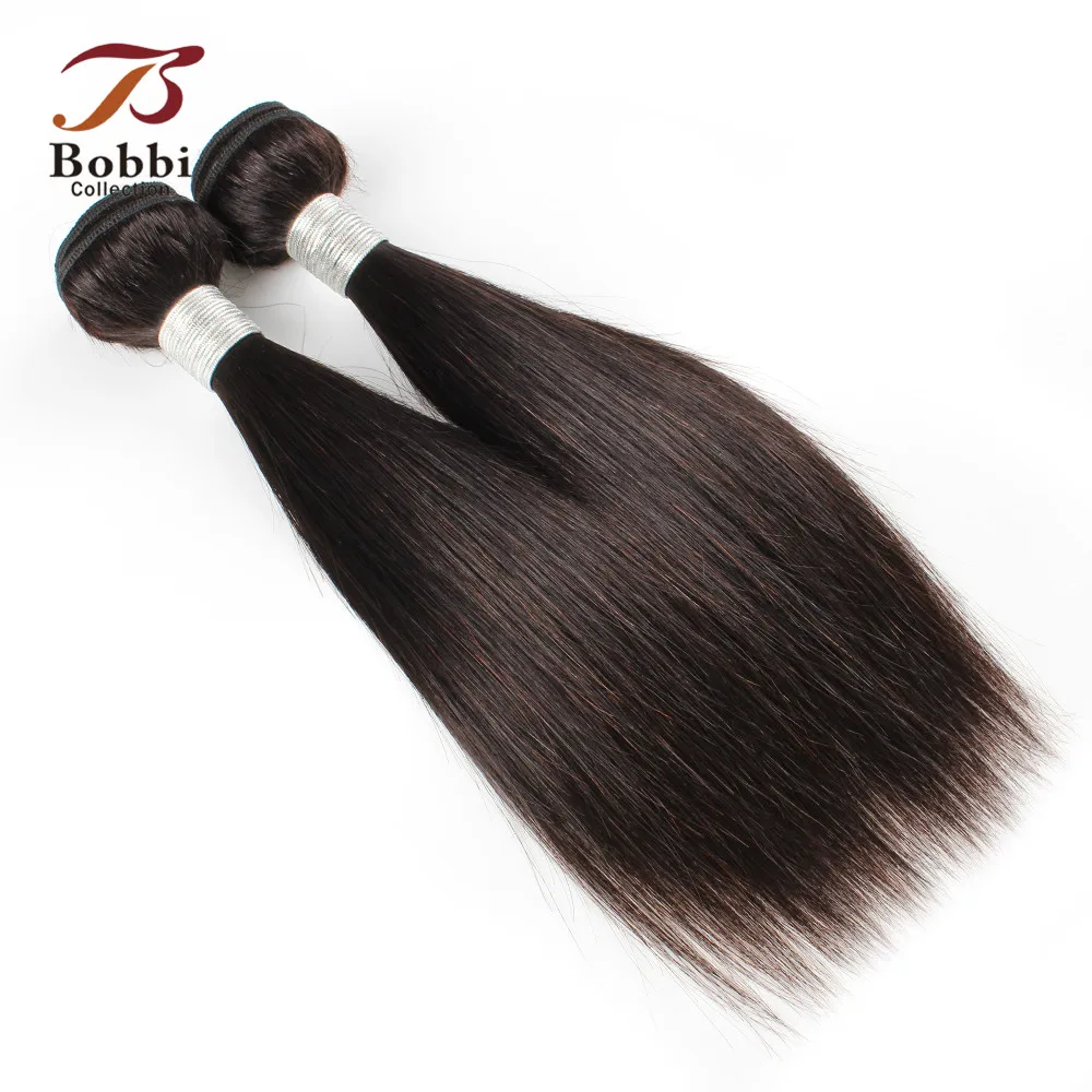 Коллекция BOBBI 4/6 пряди с закрытием 50 г/шт. 2*6 Длинные Кружева Закрытие индийские прямые не Реми человеческие волосы короткие Боб Стиль