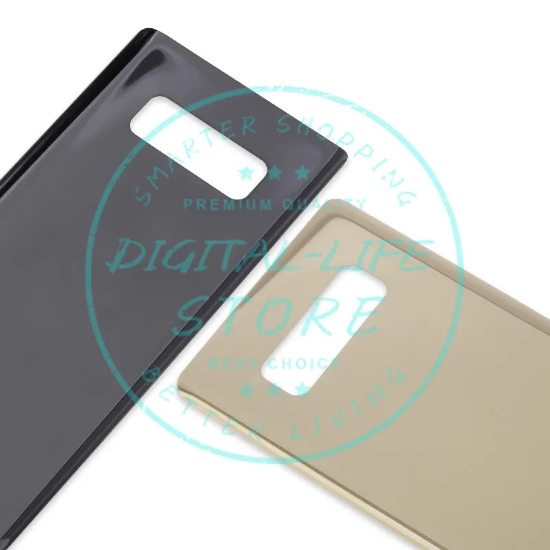 Для Samsung Galaxy Note 8 Задняя крышка батареи для Note8 N950 корпус Стекло + 3 М клей задняя