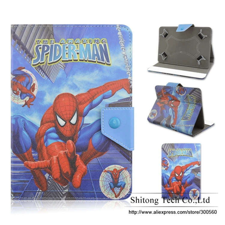 Универсальный 7 дюймовый чехол подставка из искусственной кожи с изображением