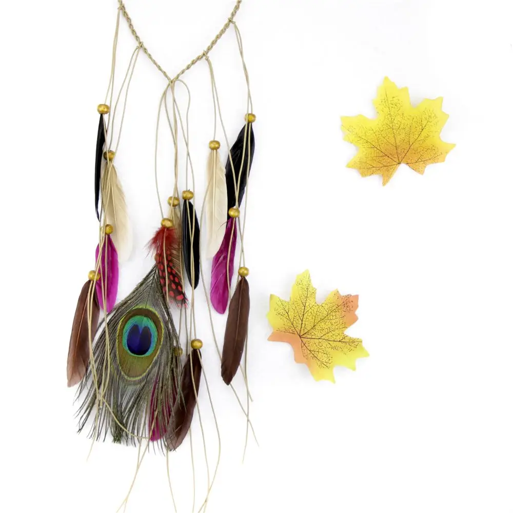 Женский головной убор с перьями аксессуары для волос Хэллоуина Festival павлина в