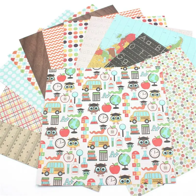 YPP CRAFT 12 шт. 6 &quotодносторонний Печатный смешанный узор креативная бумажная бумага