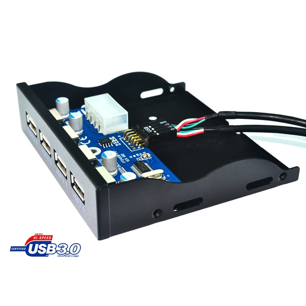 AEROFARA 4 порта USB 2 0 Передняя панель концентратор 3 5 &quotFloppy Bay 20Pin сплиттер внутренний