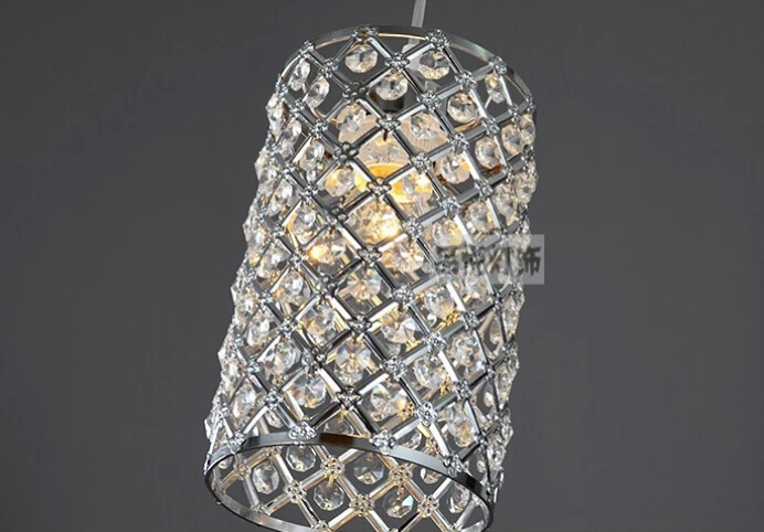 Современный хрустальный подвесной светильник для бара люстры столовой кухни