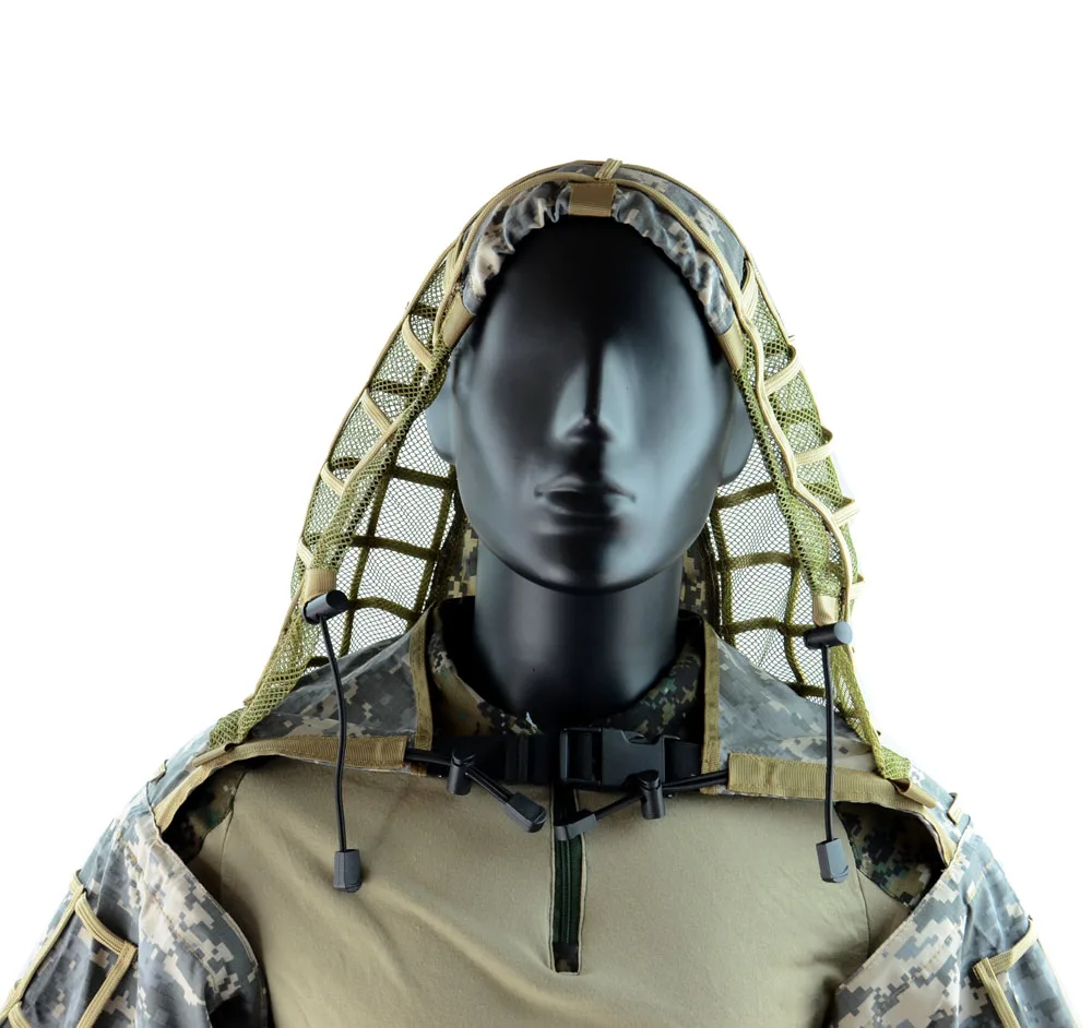 TTGTACTICAL Ghillie костюм основа RIPSTOP дышащий Камуфляж Viper вытяжки для снайпера, стрельбы, страйкбола цифровой лес CP