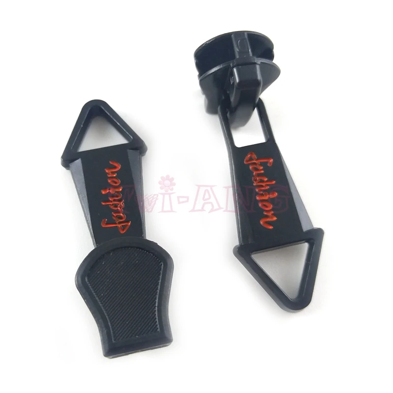 20 шт./лот качественный слайдер на молнии с красной гравировкой английском языке