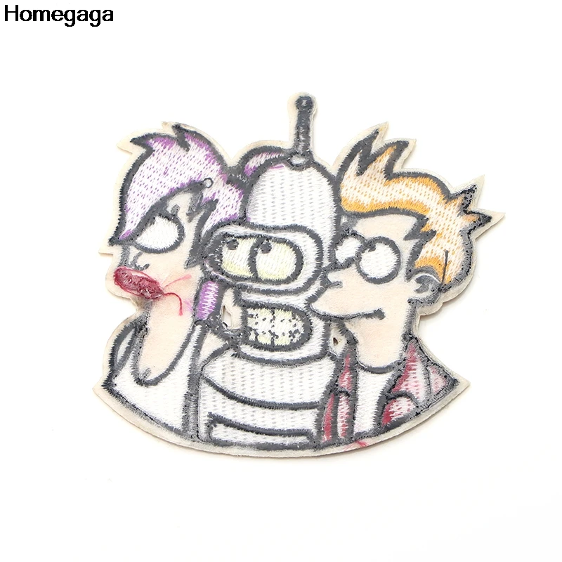 Homegaga Futurama мультфильм аппликационные заплатки Сделай Сам Утюг на para обуви джинсы мешок рубашка одежда наклейки вышитые значки D2092