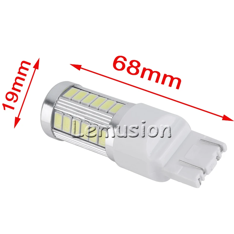 2 шт Автомобильный светодиодный T20 W21W 7440 WY21W 33 5630 5730 SMD Автомобильная резервная
