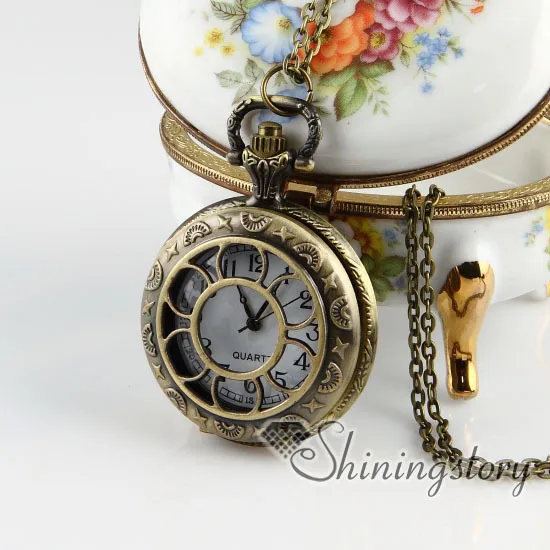 

Медные бронзовые медные ажурные карманные часы с цветами в античном стиле, ожерелья с длинной цепочкой для мужчин и женщин