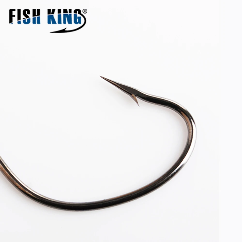 FISHKING 1 упаковка рыболовные Крючки кривошипно офсетные крюк прикормом мягкую