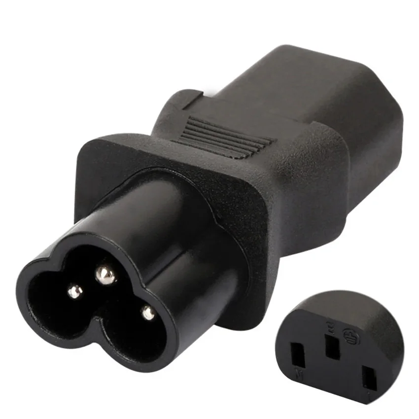 CE Copper 10A 2.5A IEC320 C13 to C6 UPS PDU Computer Power Rewirable Connector Plum Mount Receptacle Adaptor Convert Socket Plug |