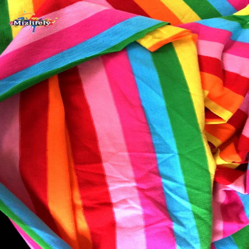 Немецкий дизайн ткань Лайкра Хлопок четыре способа растягивания в полоску небо