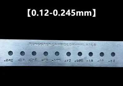 0.12-0.245 ROUND Круглая форма 0,12-13 мм полукруглые Шестигранные отверстия 0,55-7 мм Вольфрамовая карбидная проволока для изготовления ювелирных изделий - Цвет: 0.12-0.245 ROUND
