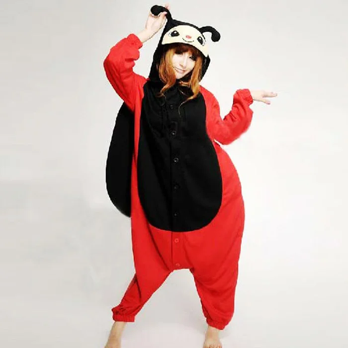 Новинка Пижама унисекс для взрослых с животными косплея божья коровка