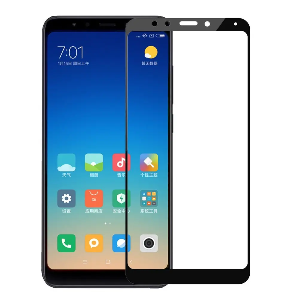 Закаленное стекло с полным покрытием для Xiaomi Redmi 5 Redmi5 Plus Защитная пленка