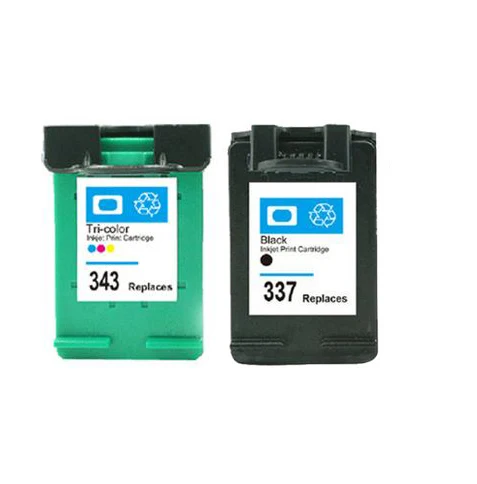 1BK + 1 цвет для 337 343 совместимый картридж с чернилами hp337 Photosmart C4180 C4190 2575 8050 D5160 hp Deskjet