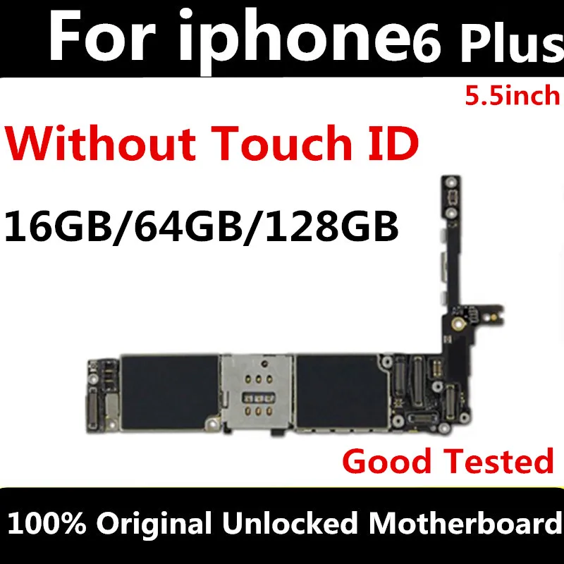 Заводская разблокированная материнская плата для iphone 6P 6plus 16GB 64GB 128GB IOS логическая