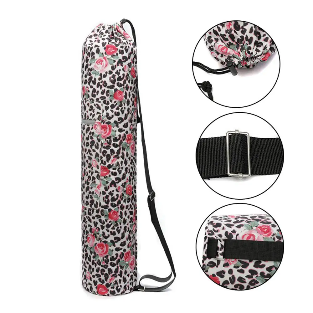 Коврик для йоги сумки печати холст коврик пилатеса сумка Фитнес спортивный зал