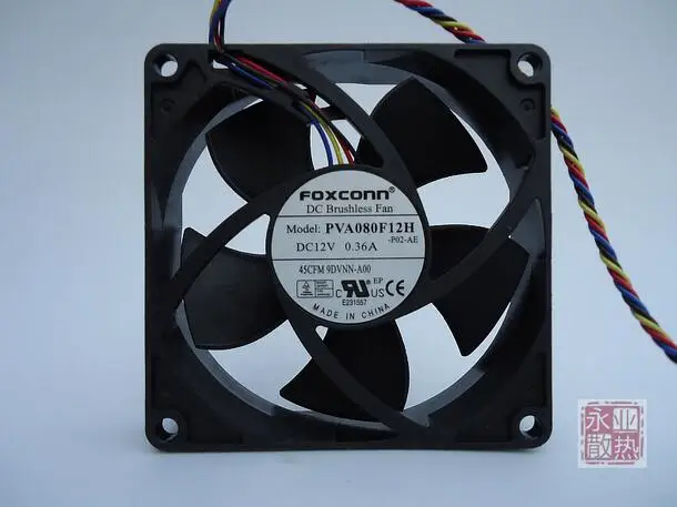 Оригинальный 4-проводной вентилятор PVA080F12H 80*80*20 12 В 0 36 А | Компьютеры и офис