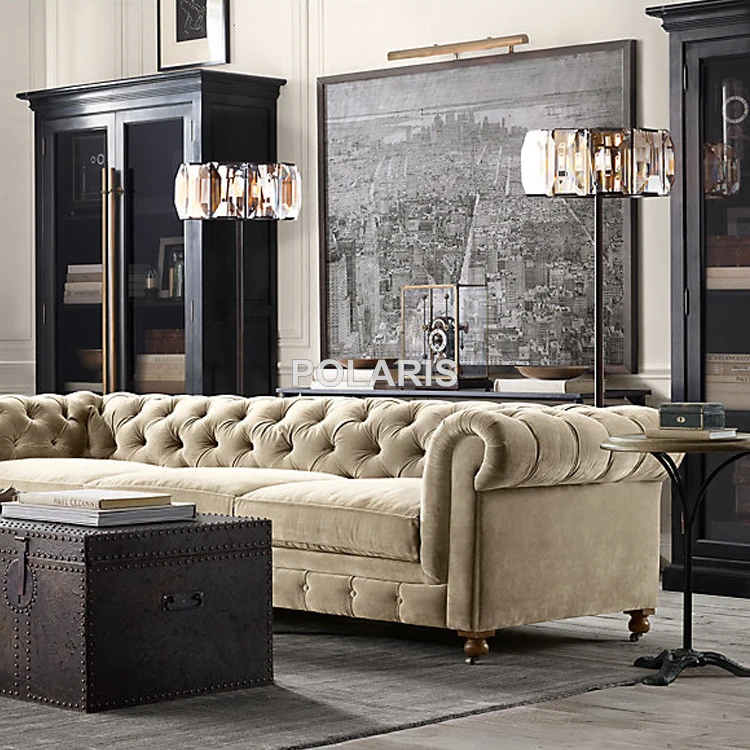 Заводская розетка Современная винтажная Хрустальная Напольная Лампа роскошная