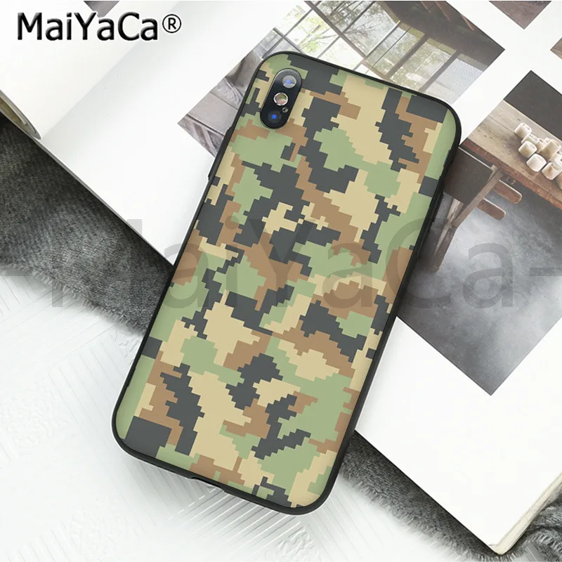 A11 MaiYaCa Камуфляжный военный армейский ТПУ силиконовый чехол для телефона для iphone 11 pro X XS MAX 66S 7 7plus 8 8Plus 5S XR - Цвет: A11