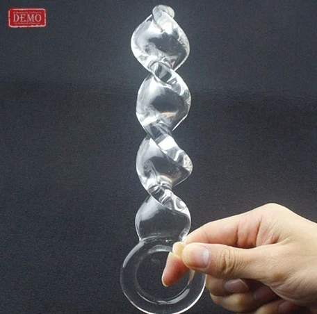Спираль чистой из термостойкого хрусталя dildo член анальный анальная пробка