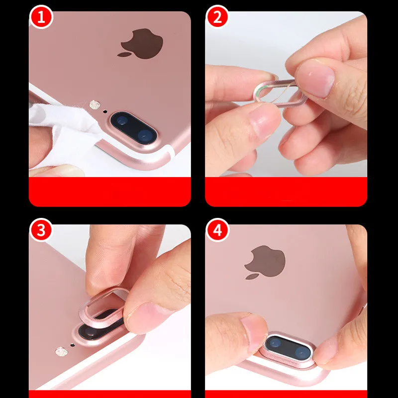 Металлическая защитная крышка для объектива камеры iphone 7 plus A1661 | Мобильные