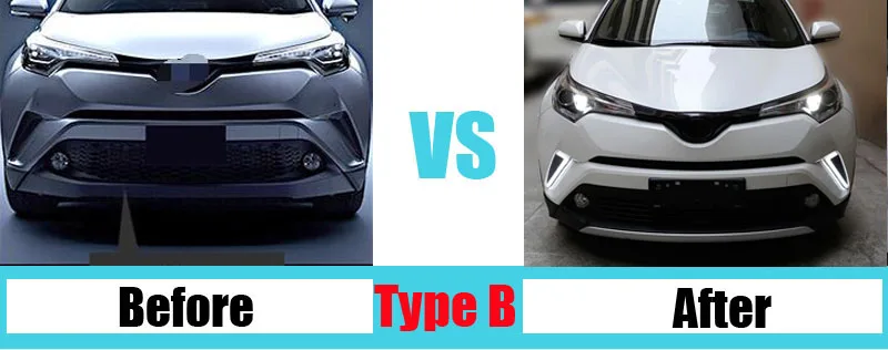 Для Toyota C-HR CHR желтый указатель поворота стиль реле Водонепроницаемый ABS автомобиль DRL Светодиодный дневной ходовой светильник Дневной светильник противотуманная фара