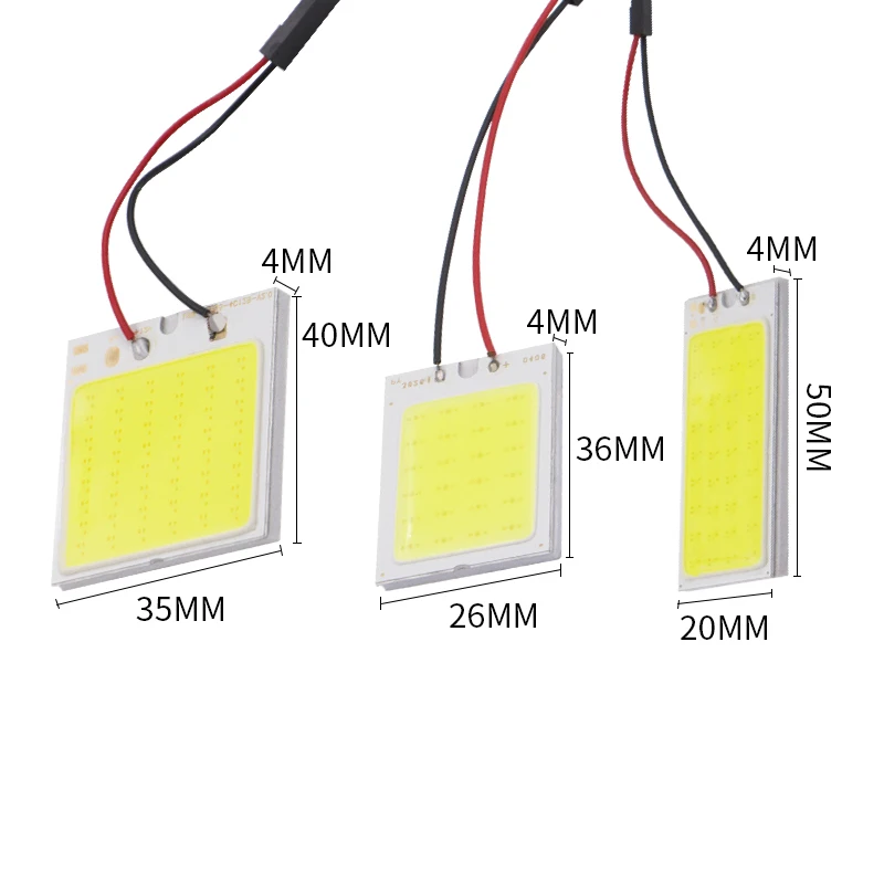 1 шт. Автомобильные светодиодные панели T10 Cob 24 36 48 SMD лампы для чтения салона