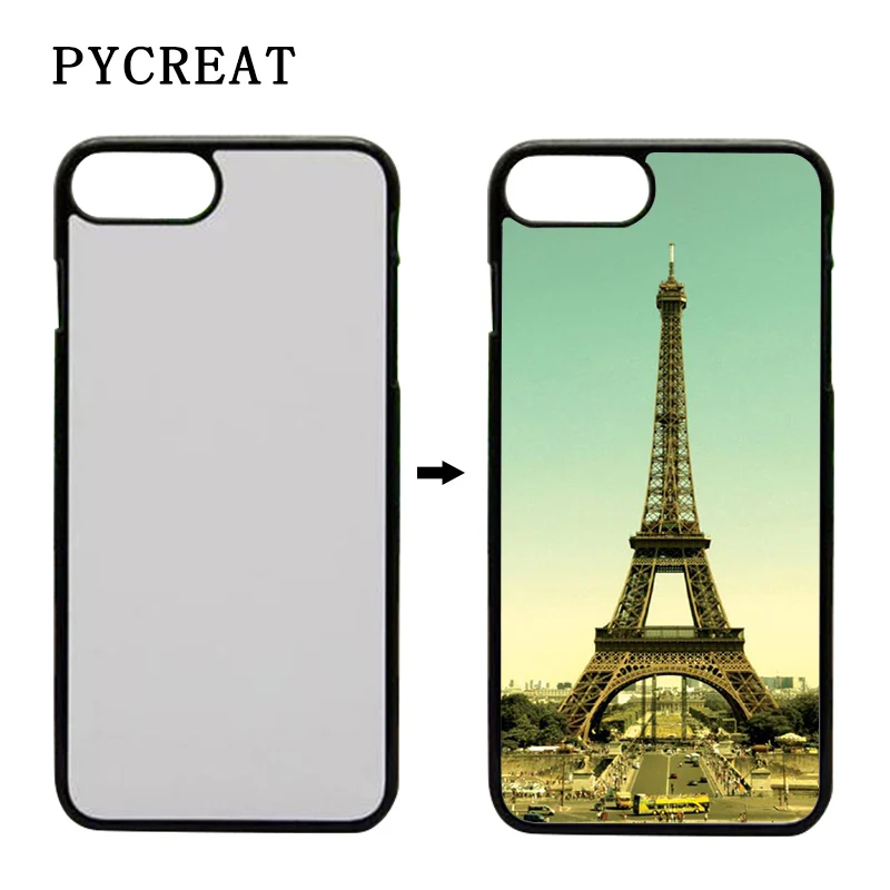 ПК сублимационный корпус 2D для iPhone 8 7 Plus DIY печать пустой Корпус задняя крышка с