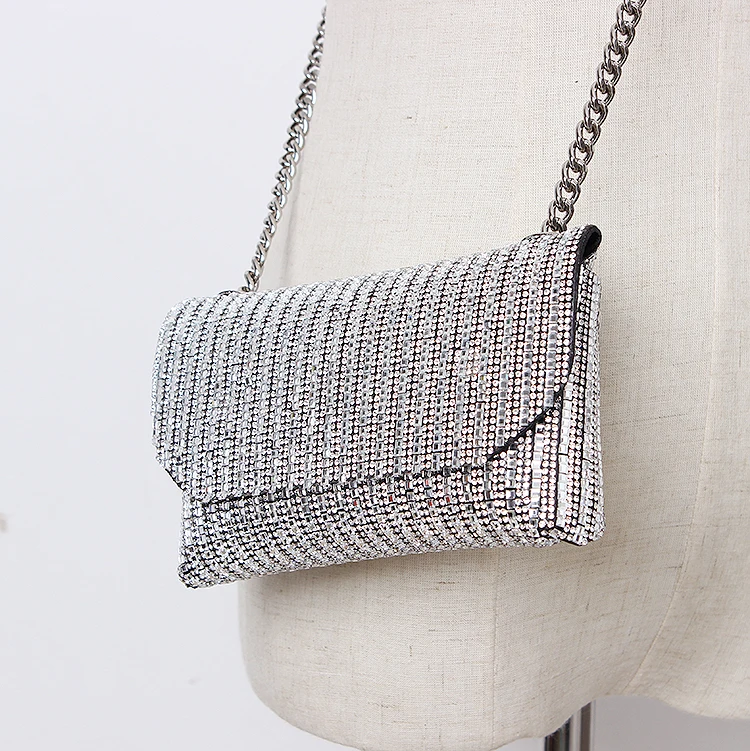 Luxury Designer Fanny Pack Rhinestone Women Waist Bag Money Phone Pouch Fashion Lady Belt Bag Purses Chain Shoulder Bag