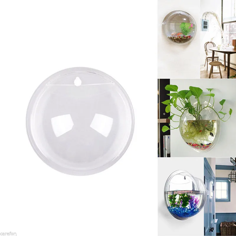 Новый горшок для растений настенный подвесной аквариум прозрачная акриловая
