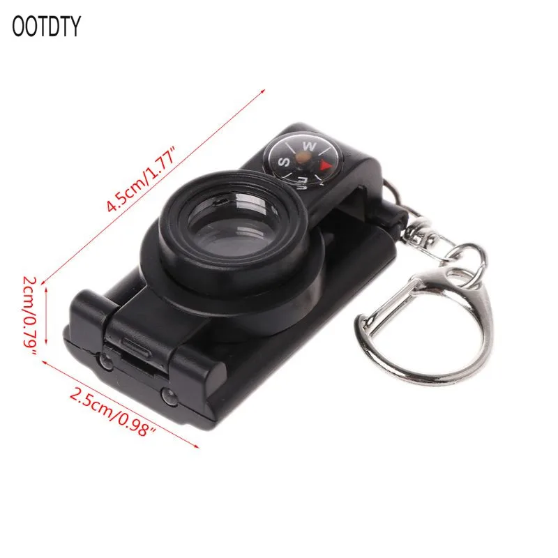 OOTDTY компас с огнями и лупами EDC детская игрушка подарок на открытом