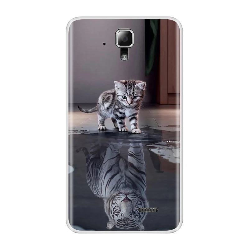 Чехол для телефона lenovo A536, мягкий силиконовый термополиуретановый Модный чехол с рисунком для lenovo A536, чехол