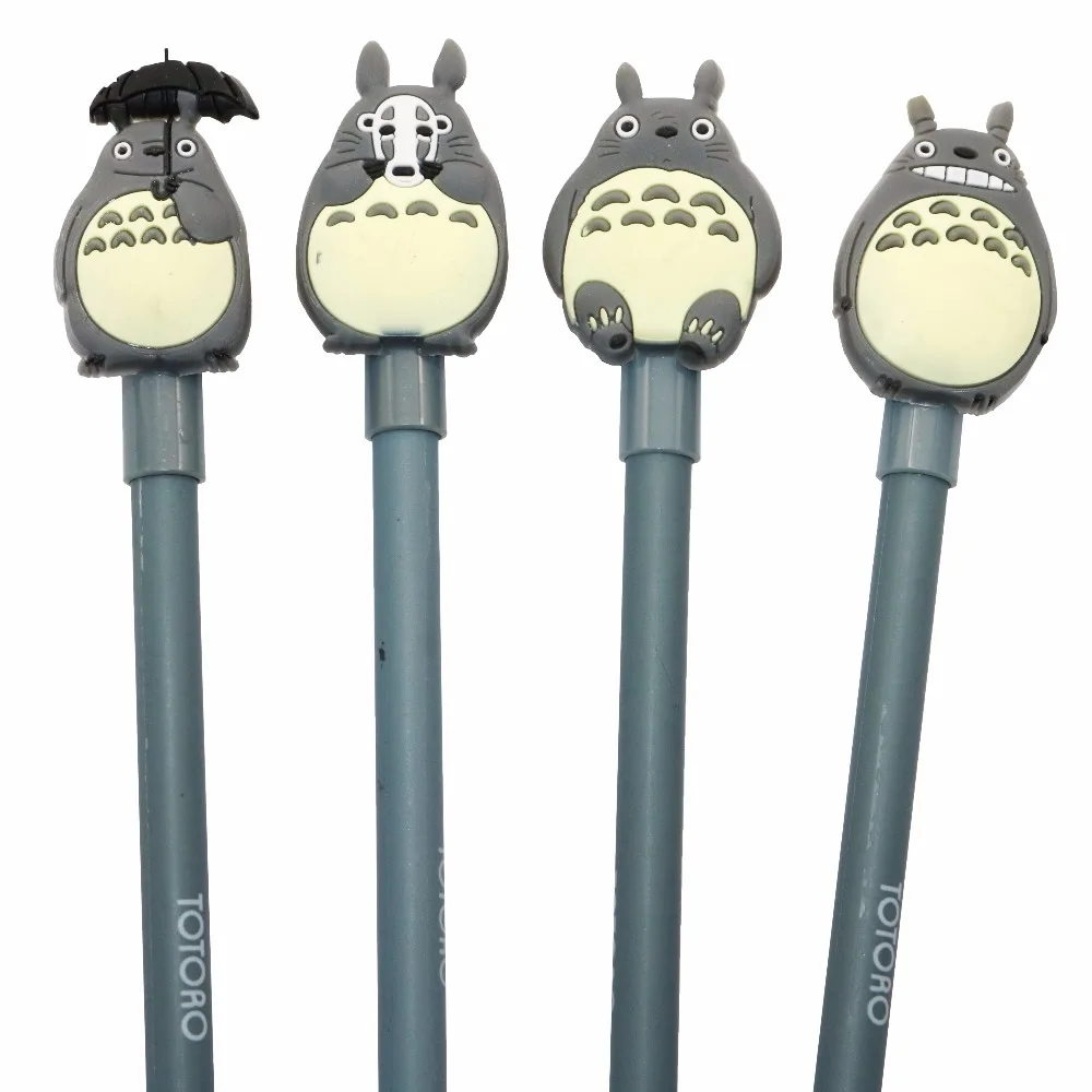 Милые гелевые чернила My Neighbor Totoro 4 шт. ручки для офиса принадлежности письма милые