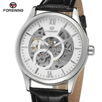 2016 new autoamtic watches fsg8094m3s4 popular design with silver color case white color with silver color bars indexskeleton