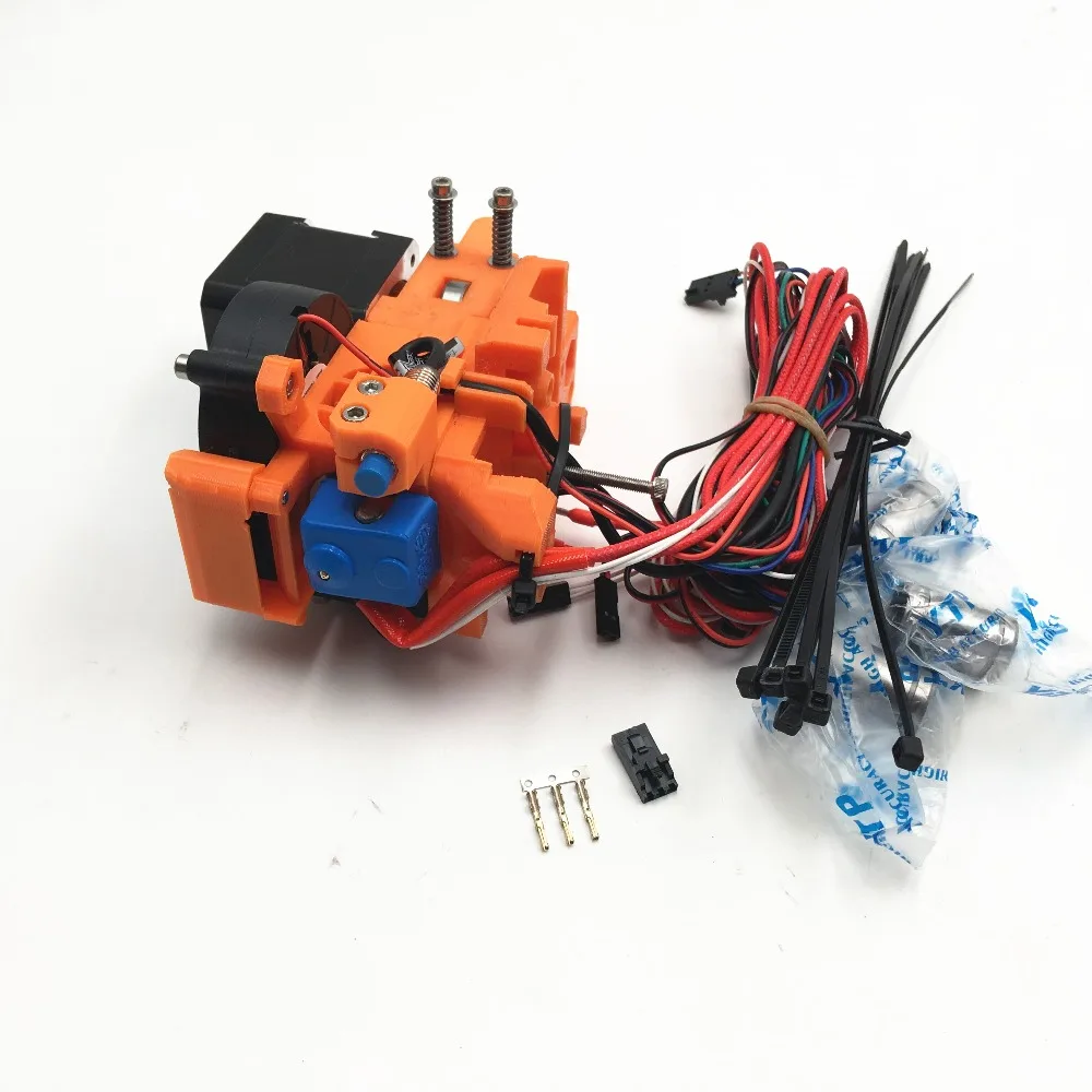 1 комплект собран Reprap Prusa i3 MK2 экструдер Полный с Бесплатная силиконовые носки 0 4
