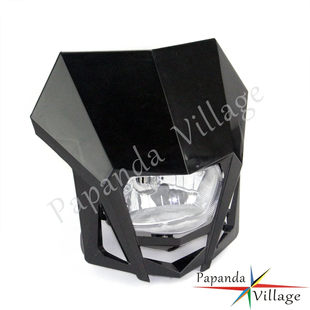 Фара Faring для внедорожника Черная передняя фара мотоцикла 12 В Kawasaki KLX KX Honda CR CRF