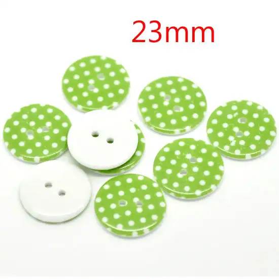 50 шт. смешанных круглых точечных смоляных швейных кнопок для ткани с плоским