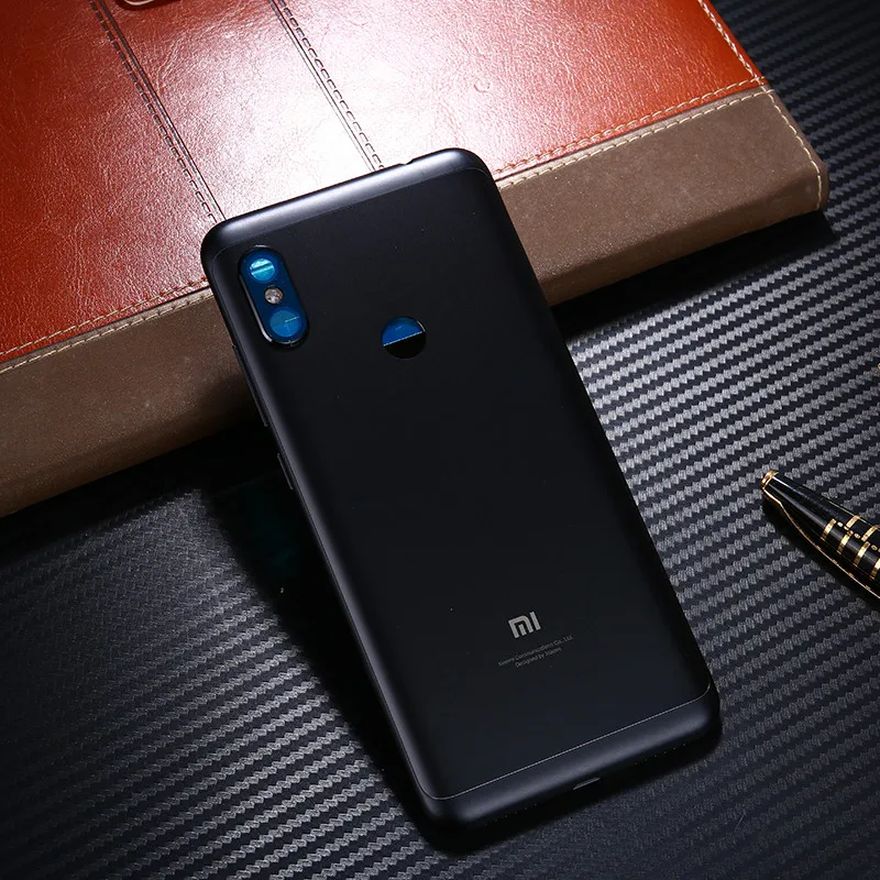 Для Xiaomi Redmi Note 6 Pro Корпус Батарейная дверь оригинальная металлическая задняя