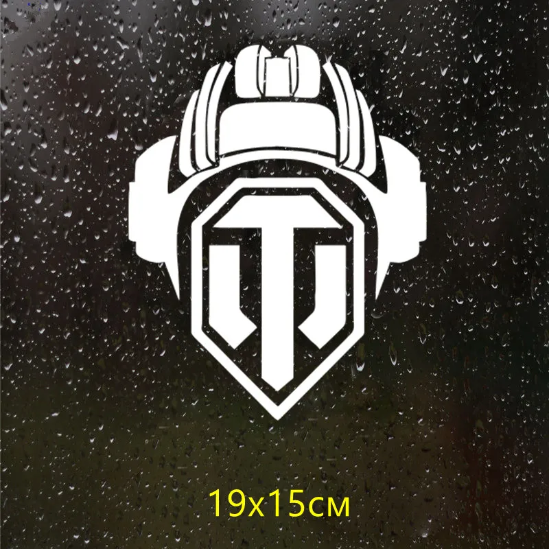 CS 155#19*15см Наклейка Шлем WOT водонепроницаемые наклейки на авто машину наклейка для