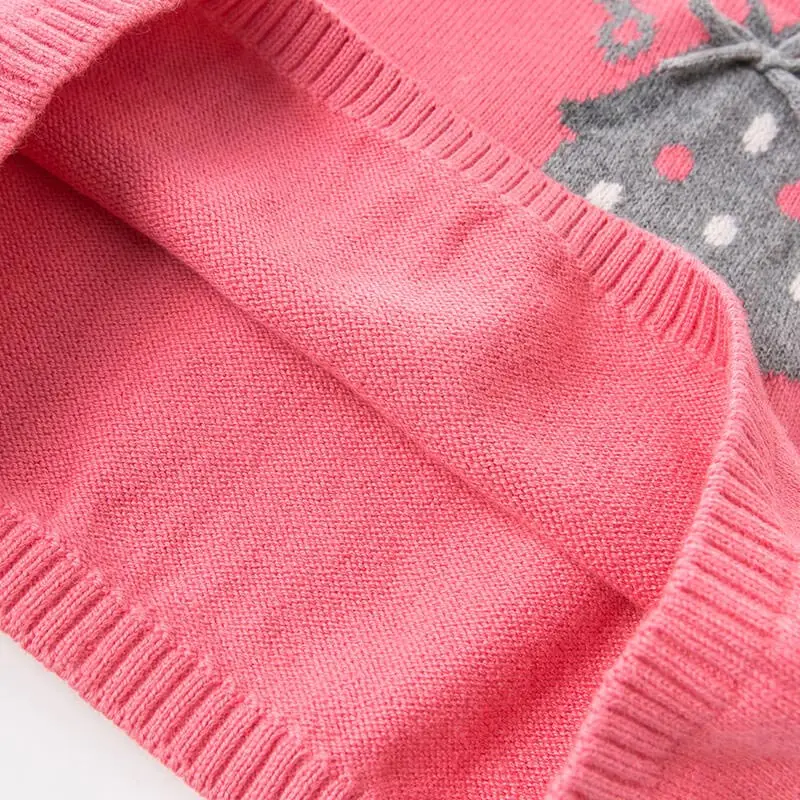 DB8499 dave bella/осеннее трикотажное платье для маленьких девочек с длинными рукавами
