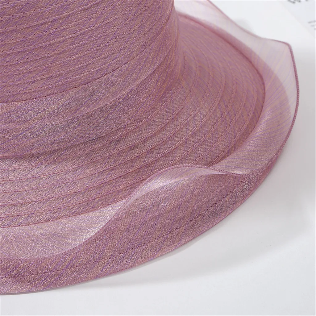 Женская шляпа из органзы Вуалетка для церкви и торжественных случаев свадебная