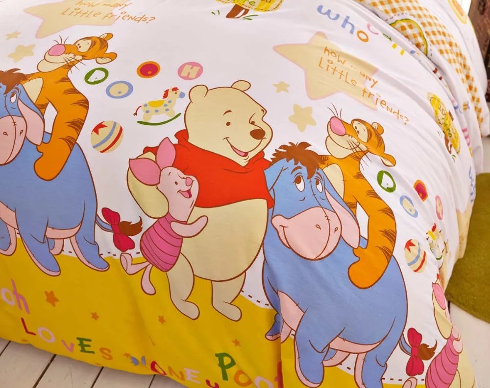 Набор постельного белья с изображением Винни-Пуха тигра поросенка стеганые