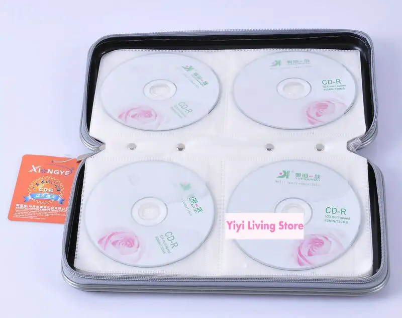 Бесплатная доставка 80 диска DVD VCD DJ хранения бумажник альбом сумка жесткий